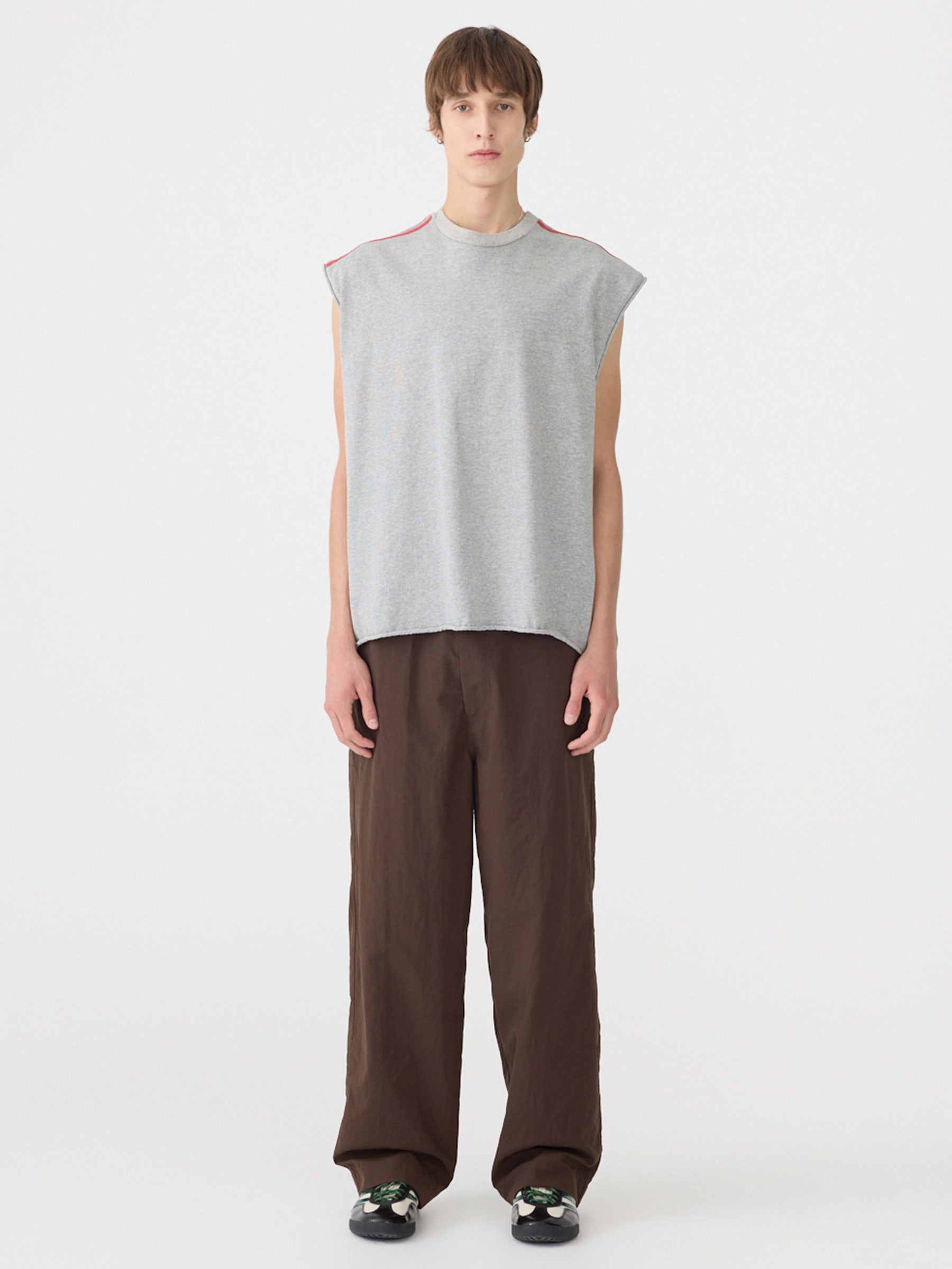 Raw Muscle Stripe Detail Tank