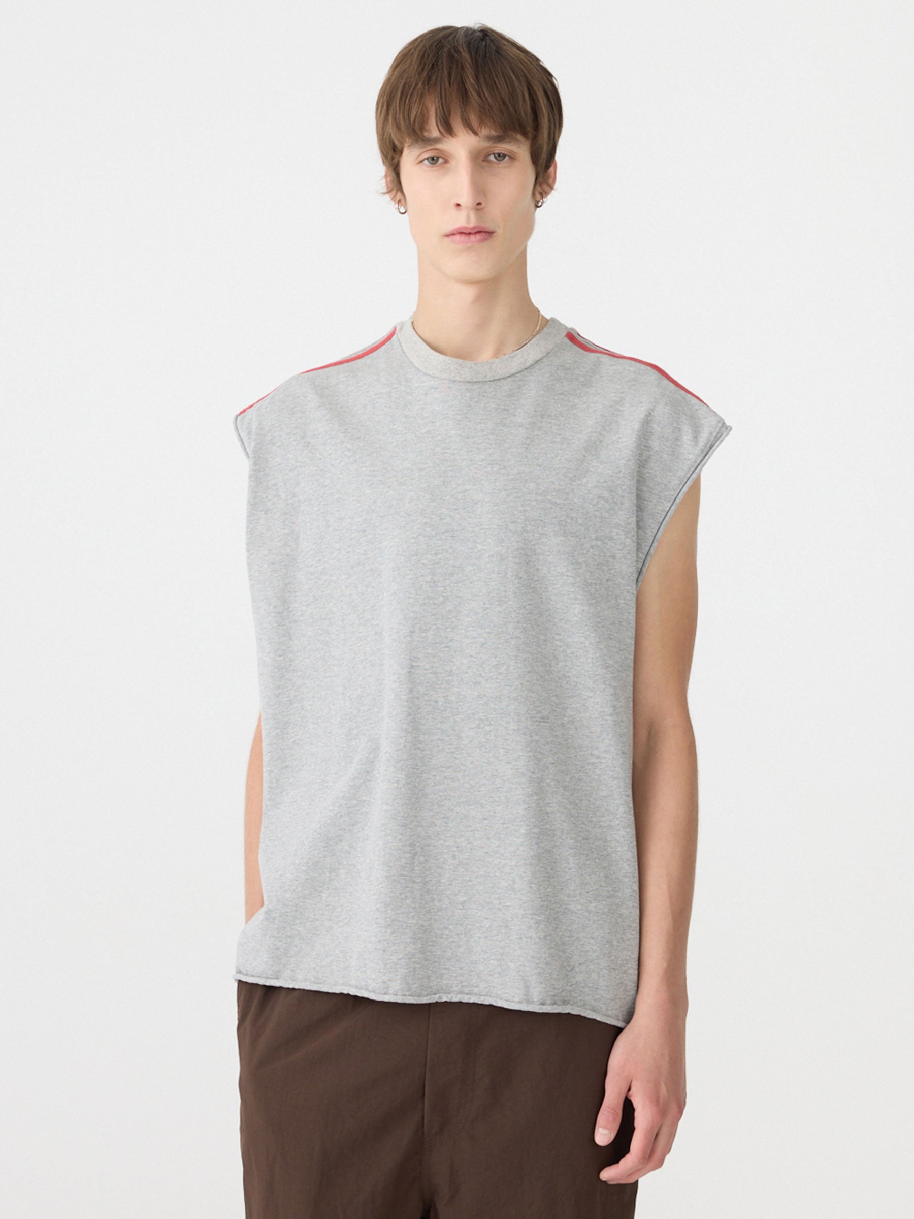 Raw Muscle Stripe Detail Tank