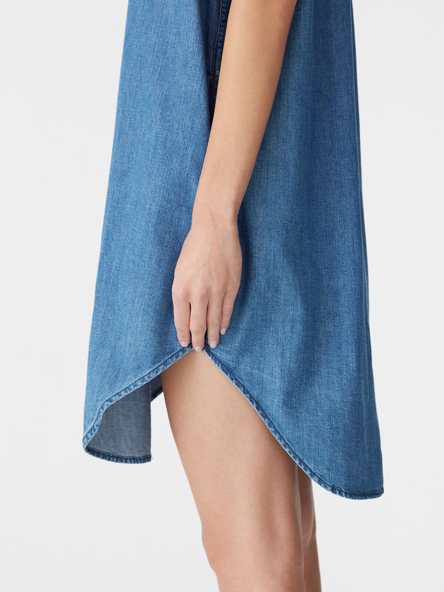 bassike denim dress Organic Denim Sleeveless Dress BASSIKE