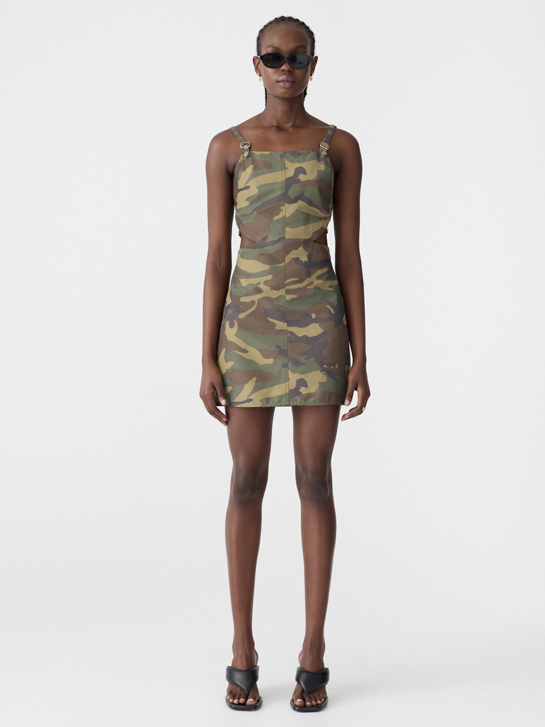 Adjustable Utility Mini Dress