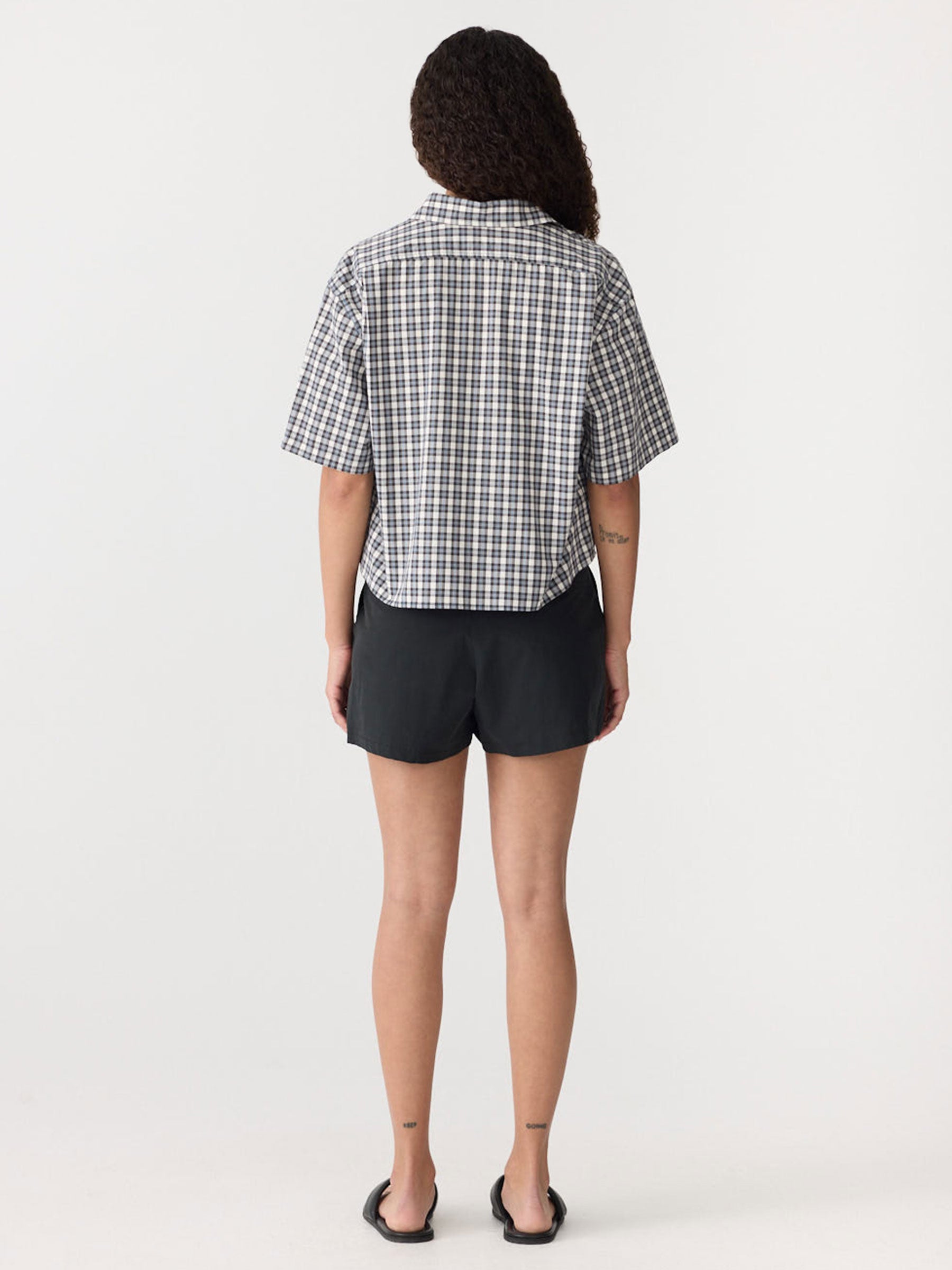 Check Cropped Shirt – BASSIKE