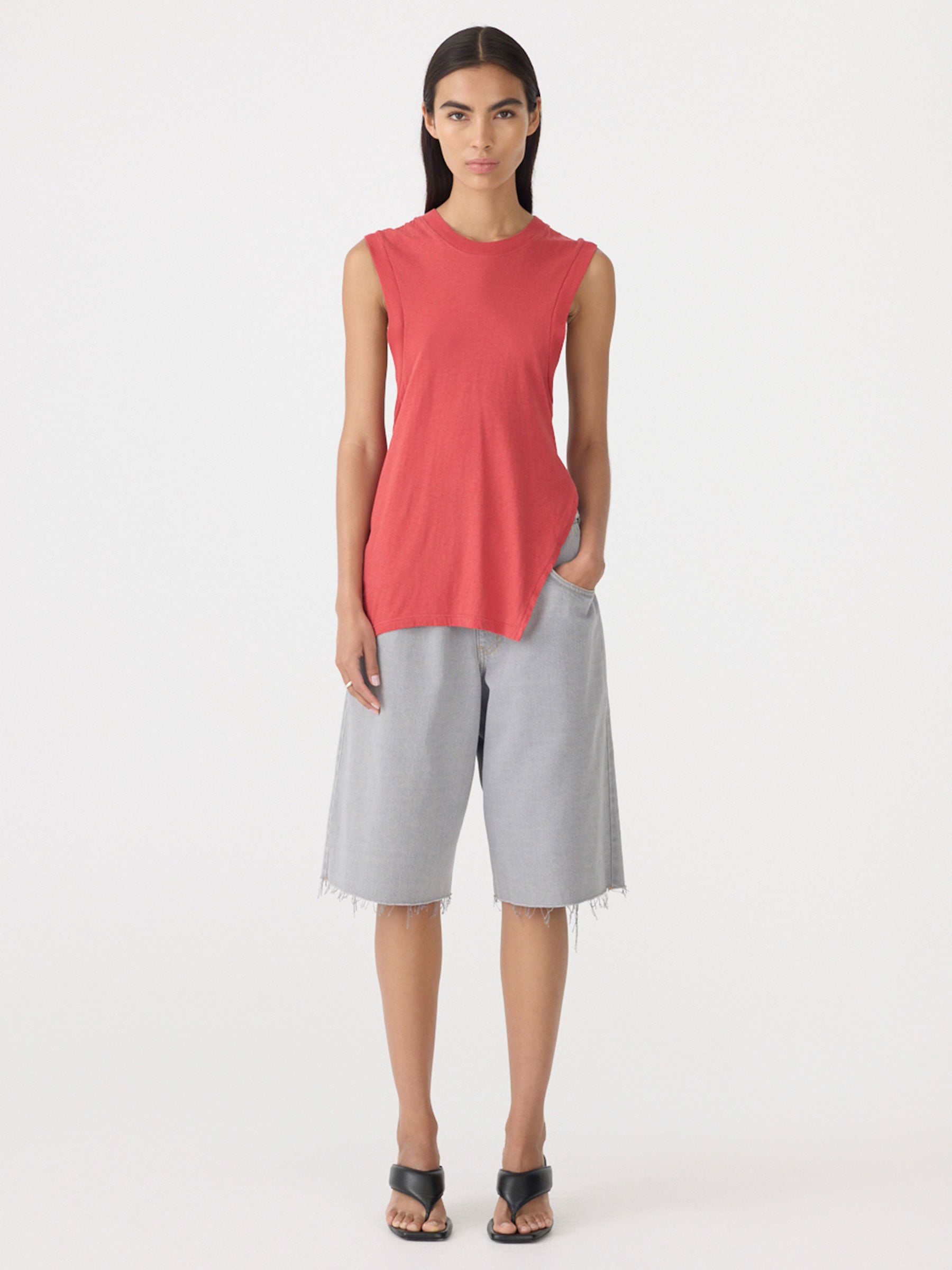 Twist Detail Superfine Tank