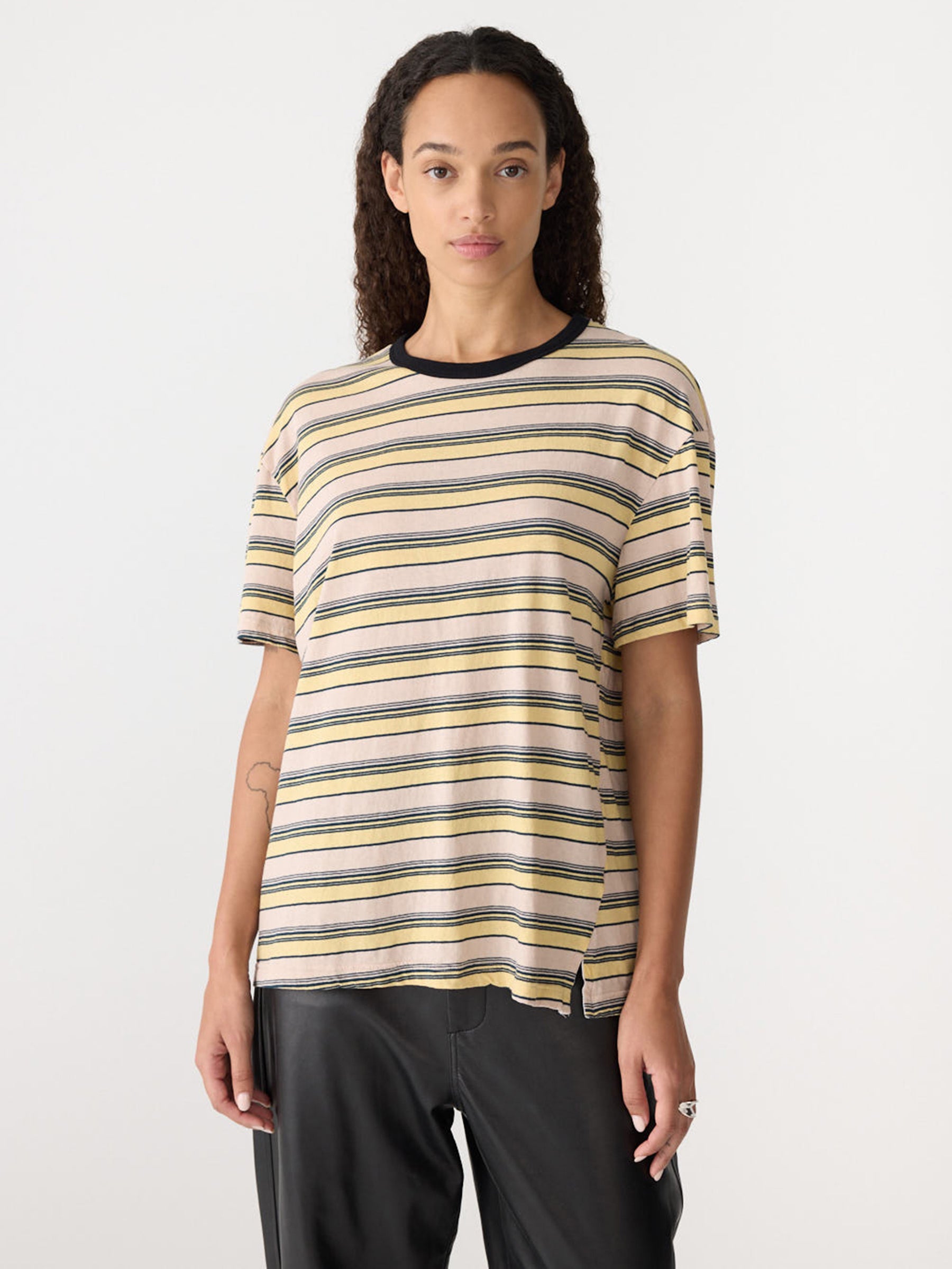 Vintage Stripe Boyfriend T-Shirt