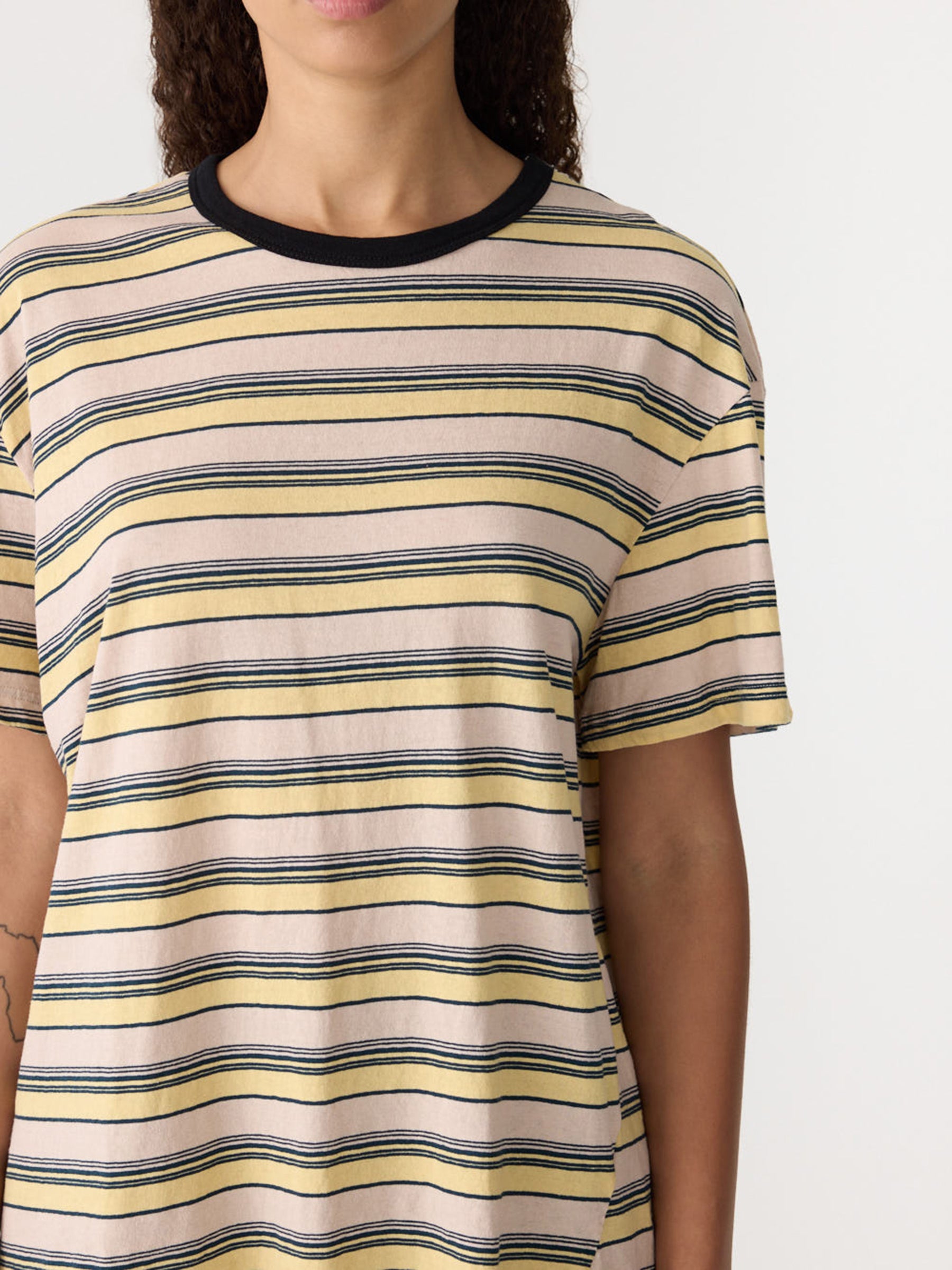 Vintage Stripe Boyfriend T-Shirt