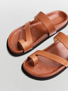 raw leather sandal