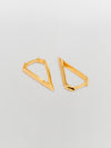 sener besim spear earrings gold