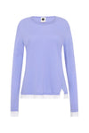 split layered long sleeve t.shirt