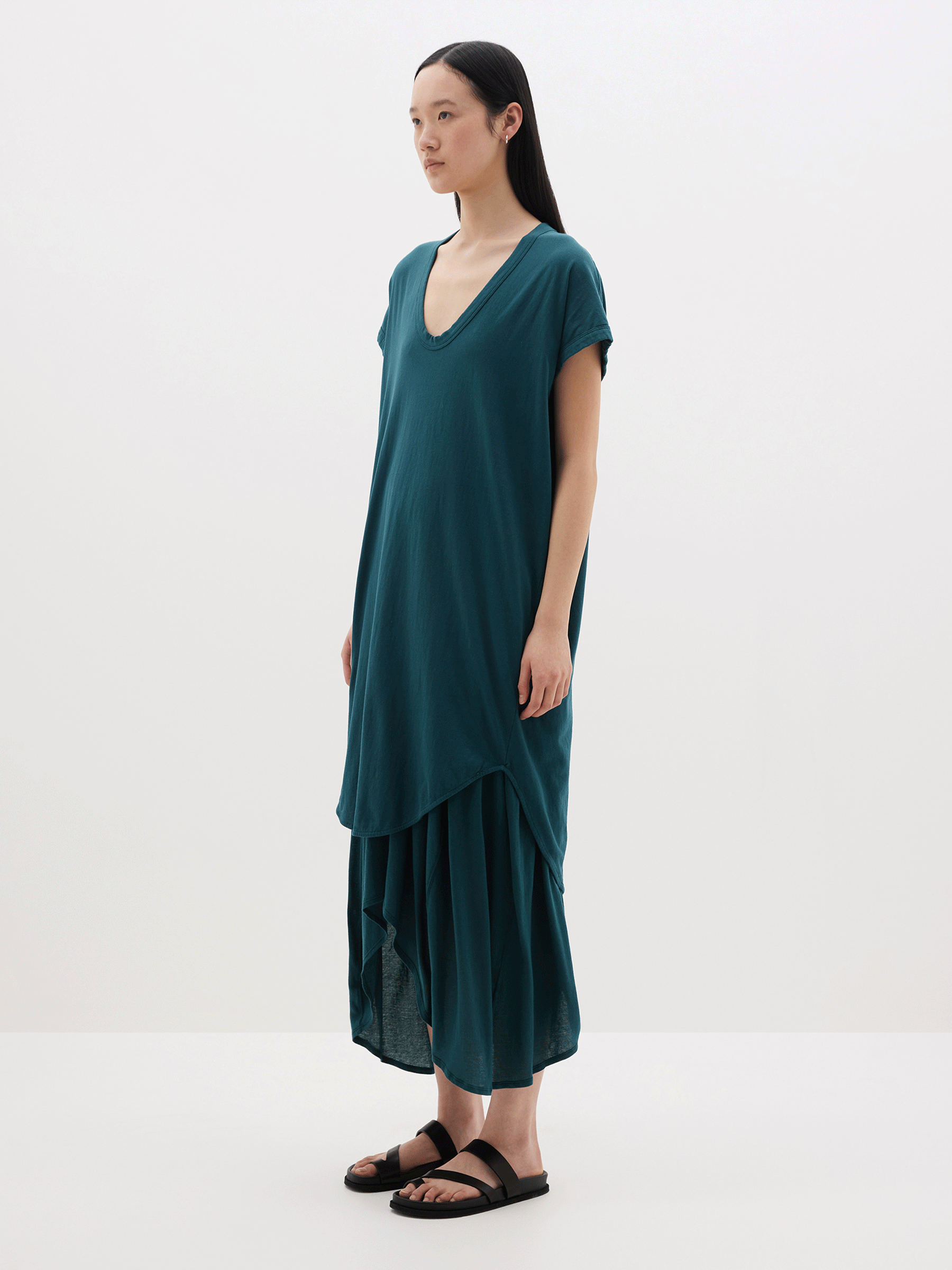 boxy t.shirt dress with tail II