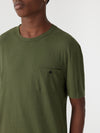 slim fit button pocket t.shirt