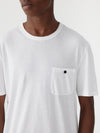 slim fit button pocket t.shirt