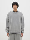 pigment dyed fleece crew sweat