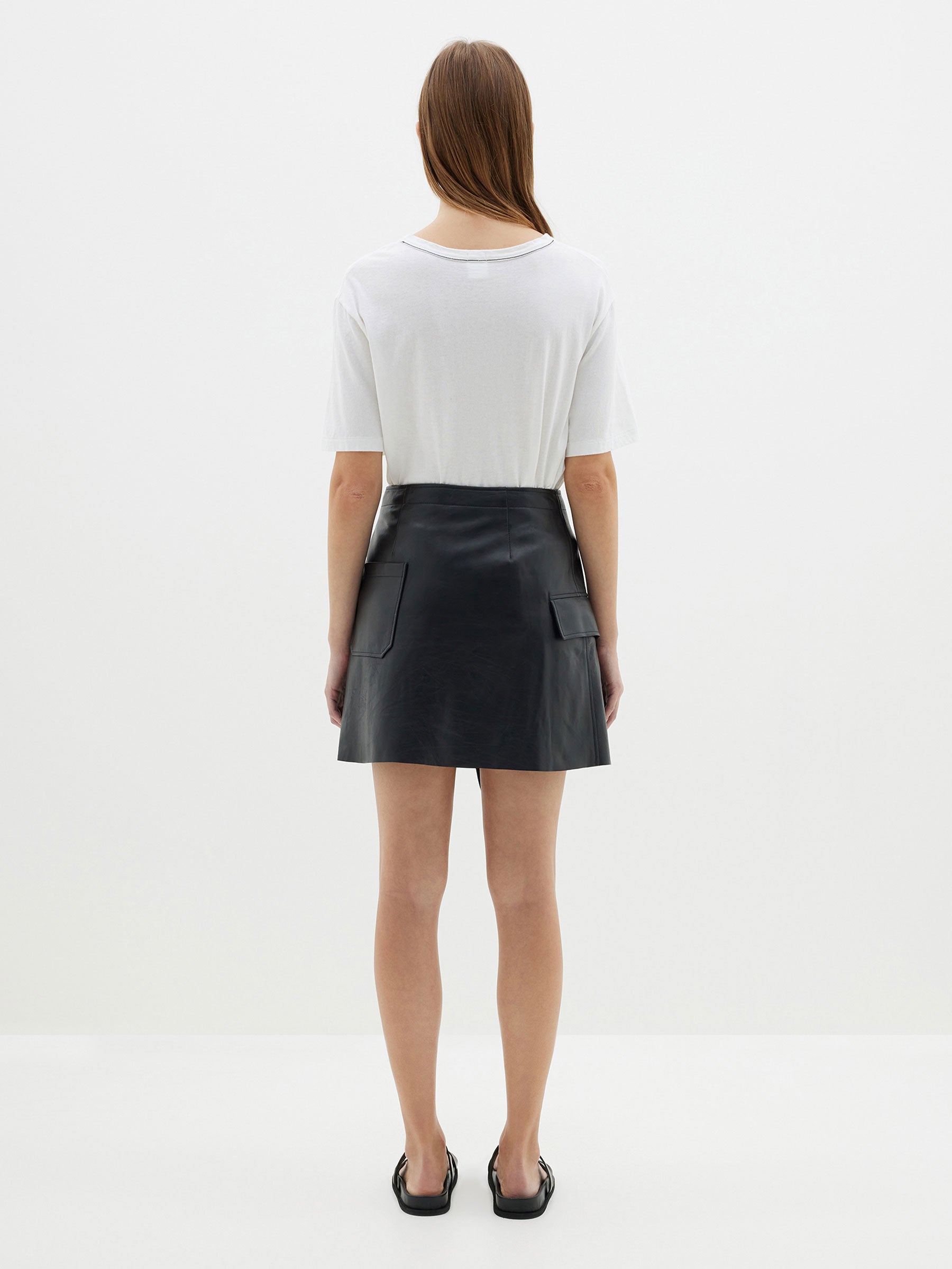 Bassike strap detail skirt online