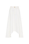 twill gusset detail skirt