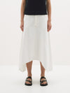 twill gusset detail skirt