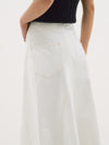twill gusset detail skirt