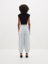 tumble washed stripe pant