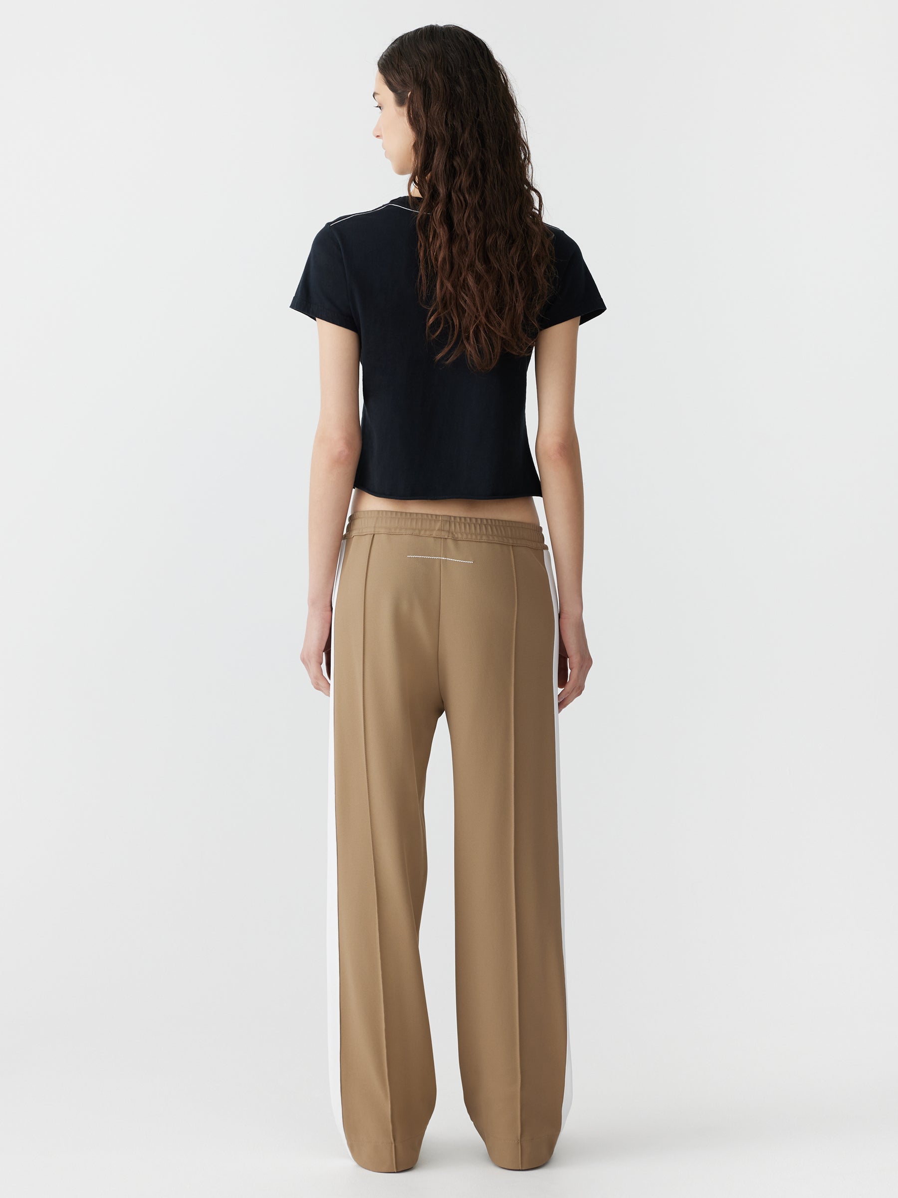 Twill Stripe Detail Pant - Tan / White – BASSIKE