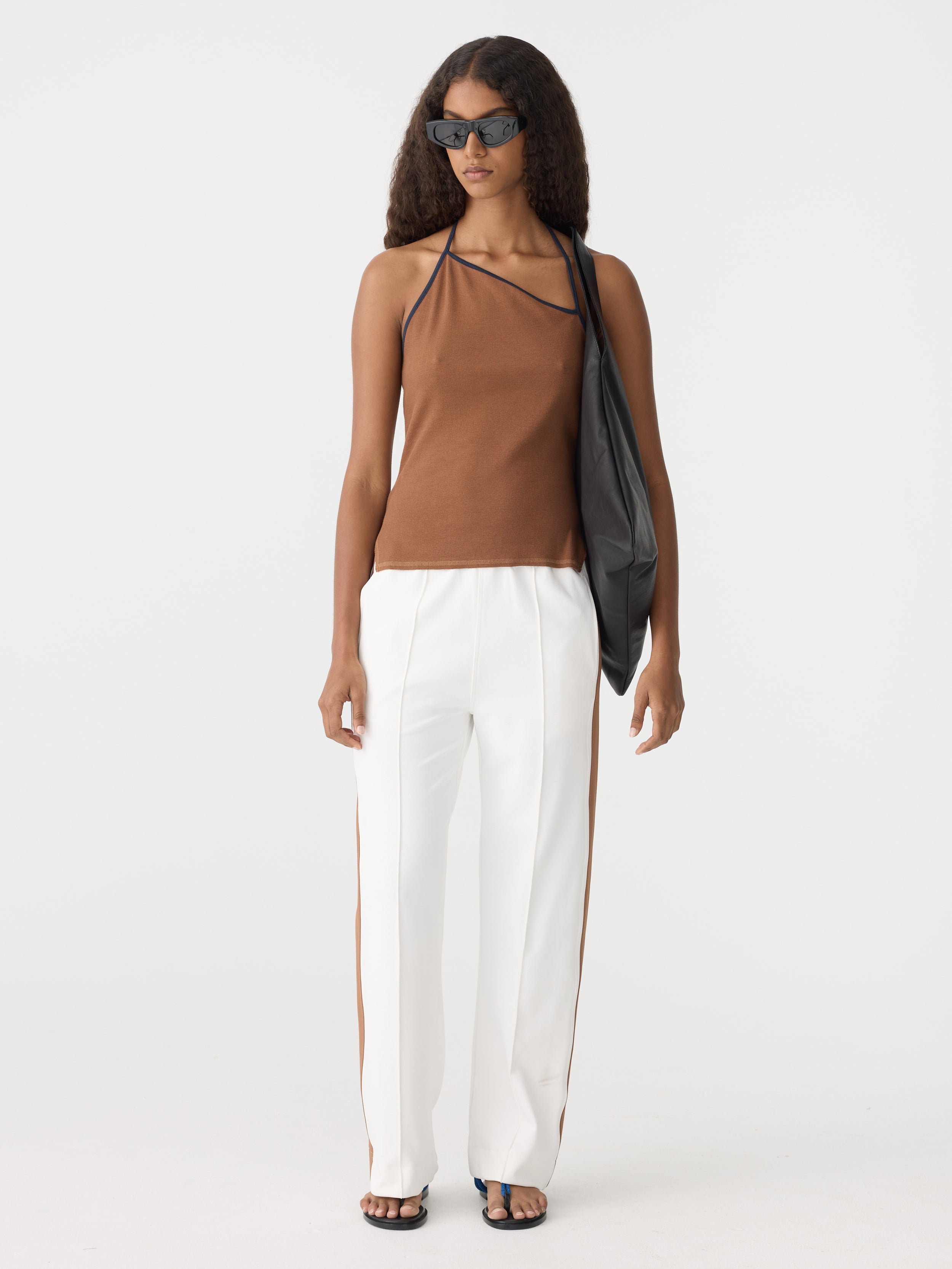 Twill Stripe Detail Pant