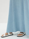 denim gusset detail dress