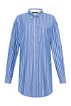 stripe scoop hem shirt