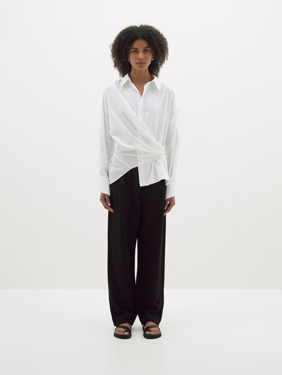 parachute cotton wrap shirt