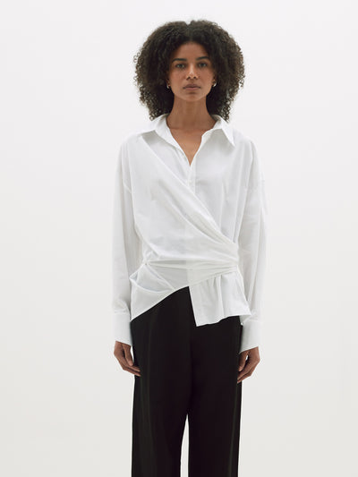 parachute cotton wrap shirt