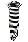 stripe split tank dress