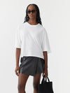 cropped boxy short sleeve t.shirt