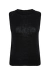 cotton linen knitted tank