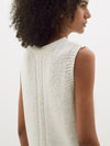 cotton linen knitted tank