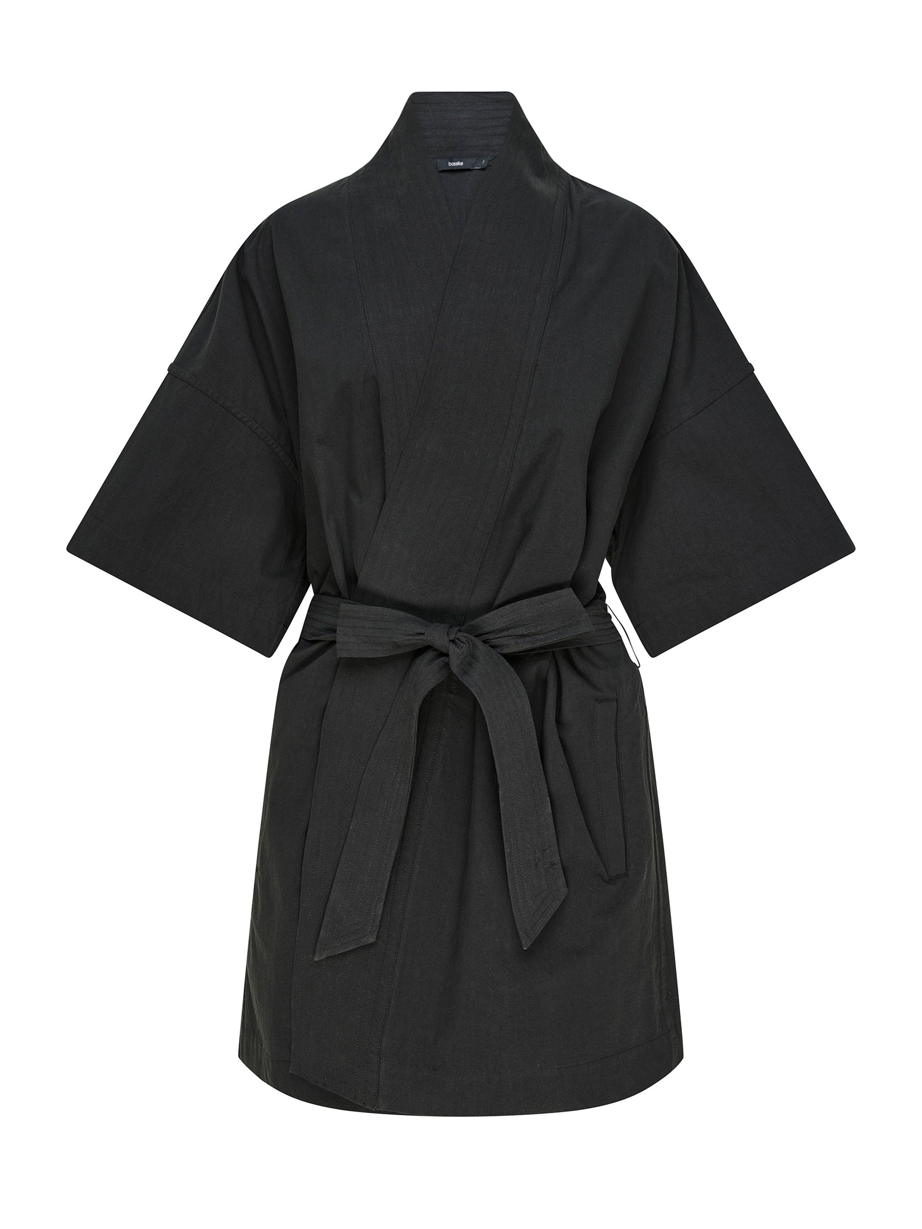 Crushed Cotton Wrap Dress – BASSIKE