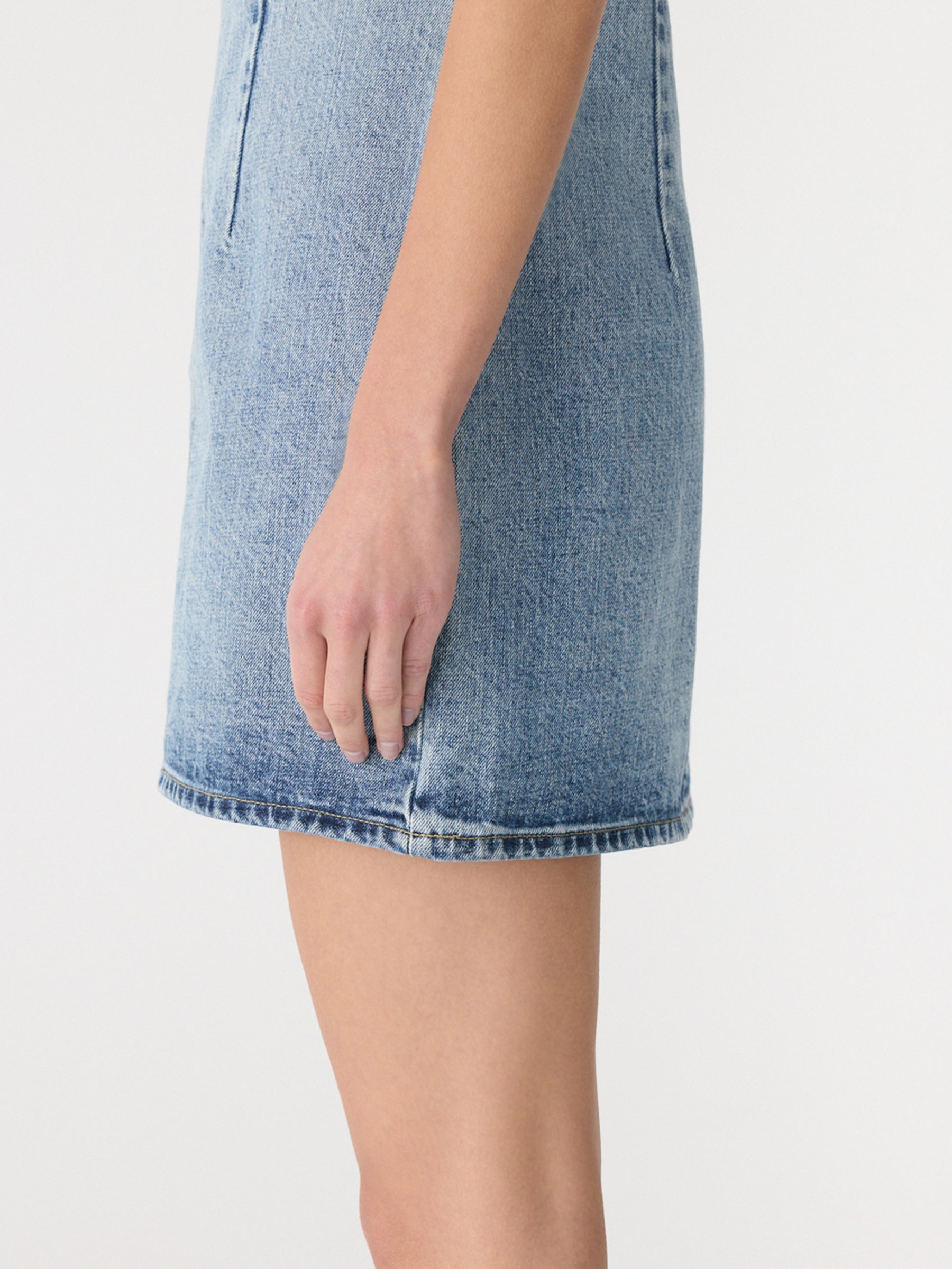 bassike denim dress The perfect every day dress the sleeveless button up shirt dress from @bassike made in lightweight japanese denim, featuring raw sleeve hem and side entry pockets. , #bassike #australianfashion