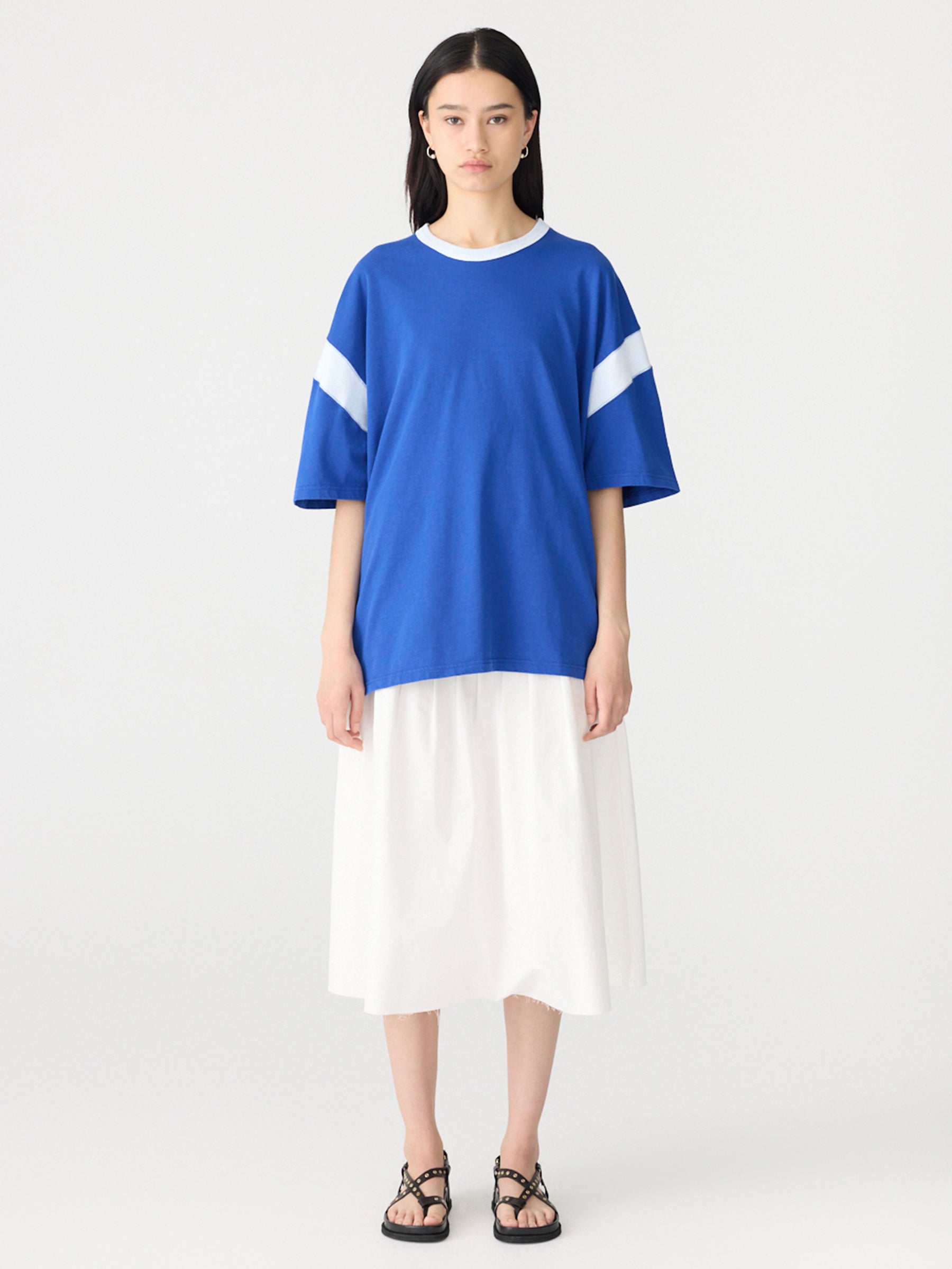 Oversized Rib Detail T-Shirt