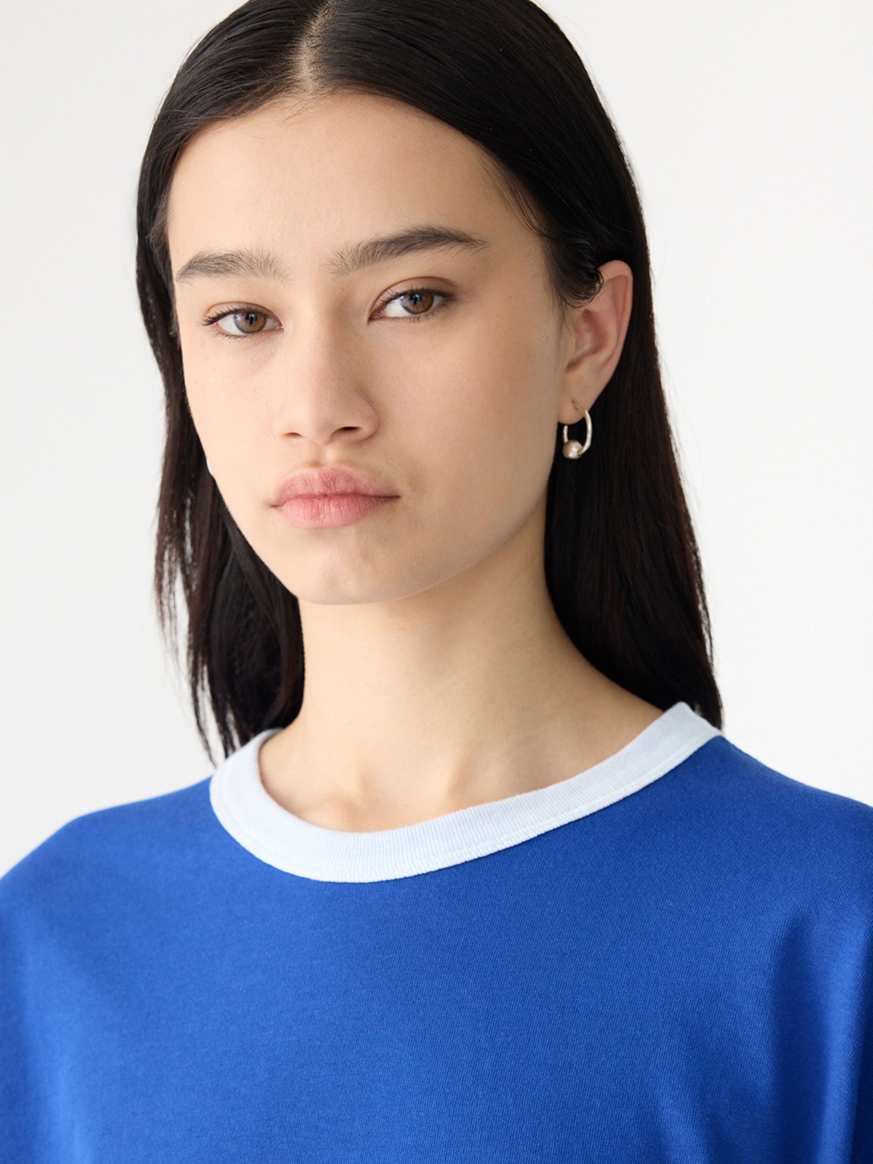 Oversized Rib Detail T-Shirt