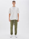 bassike twill classic beach pant in light military