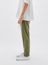 bassike twill classic beach pant in light military