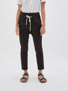 bassike stretch relaxed pant ll in black