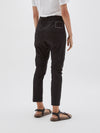 bassike stretch relaxed pant ll in black