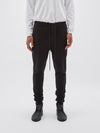 bassike slim tapered track pant ll in black