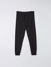 bassike classic slim tapered trackpant in black