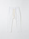 bassike original panel detail pant in white