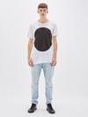 bassike dot t.shirt in white / black dot