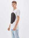 bassike dot t.shirt in white / black dot