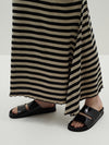 stripe heritage paneled long sleeve dress