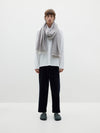 cashmere wool ribbed scarf