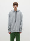 slouch fit fleece hoodie