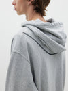 slouch fit fleece hoodie