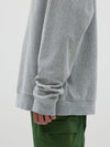 slouch fit fleece hoodie