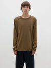 slouch coverstitch long sleeve t.shirt