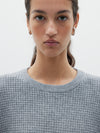 waffle merino cashmere knit